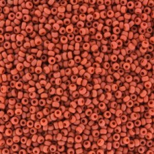 Miyuki rocailles Perlen 11/0 - Matted opaque burnt orange 11-2314